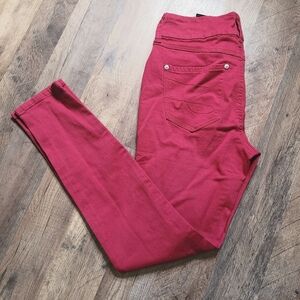 Seven7 Women's Skinny Jeans in Red